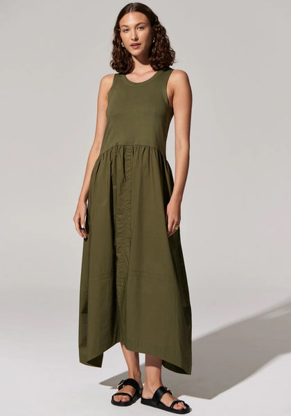 POL Toya Tank Dress Green