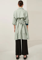 POL - Focus Trench Coat in Teal