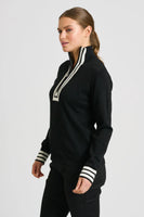 Black Sawgrass Cashmere Cotton Sweater - Club