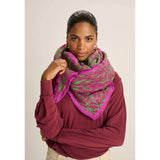 POM Amsterdam -Shawl-Zebra fiery pink