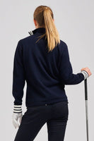 Navy Sawgrass Cashmere Cotton Sweater - Club