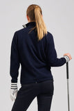 Navy Sawgrass Cashmere Cotton Sweater - Club